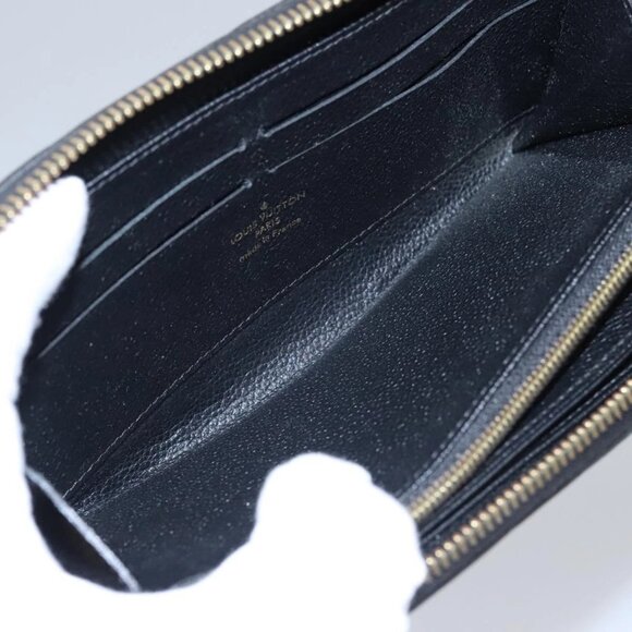 LOUIS VUITTON Monogram Empreinte Zippy Wallet Black M61864 LV Auth BD532 - Picture 13 of 16